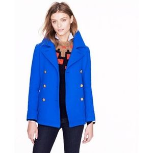 J.Crew Cobalt Blue Peacoat